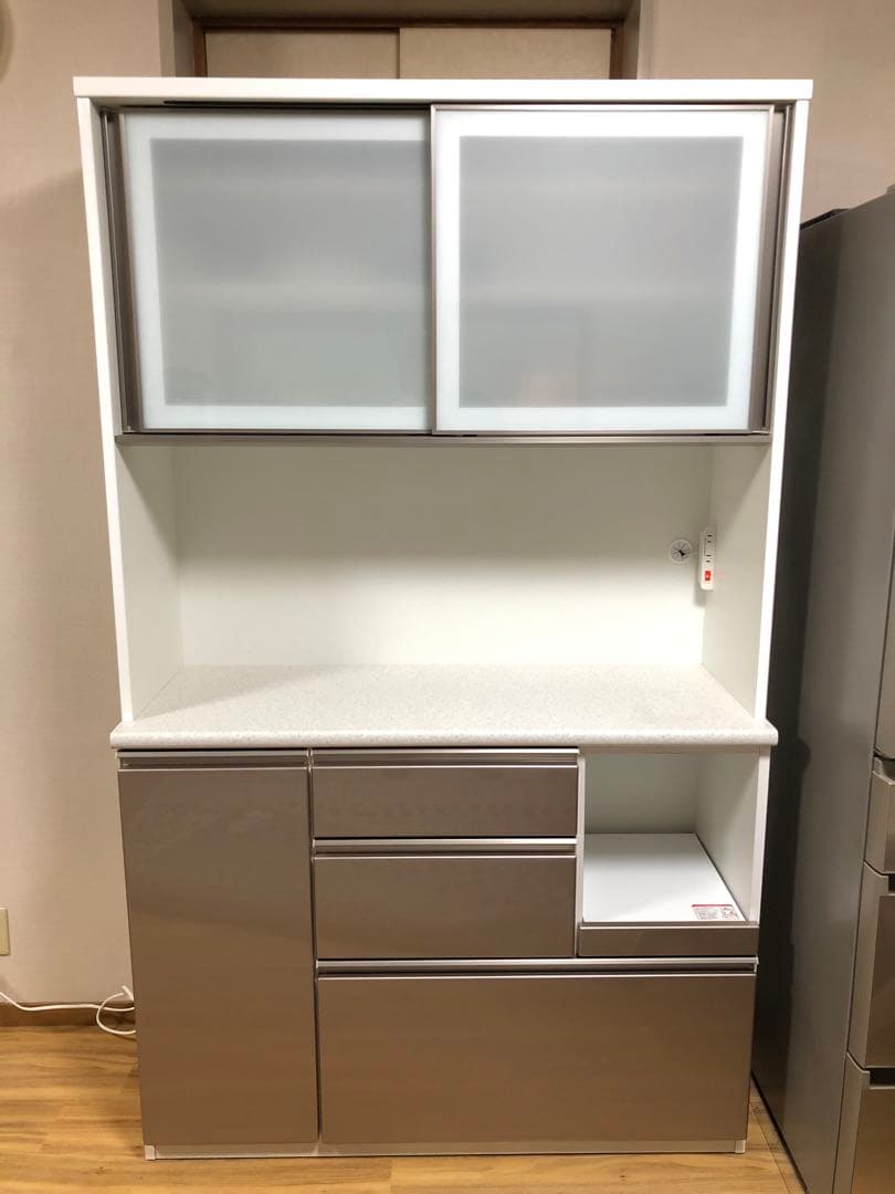 【5/16まで出品】ニトリ アルミナ２ 120KB SI キッチンボード