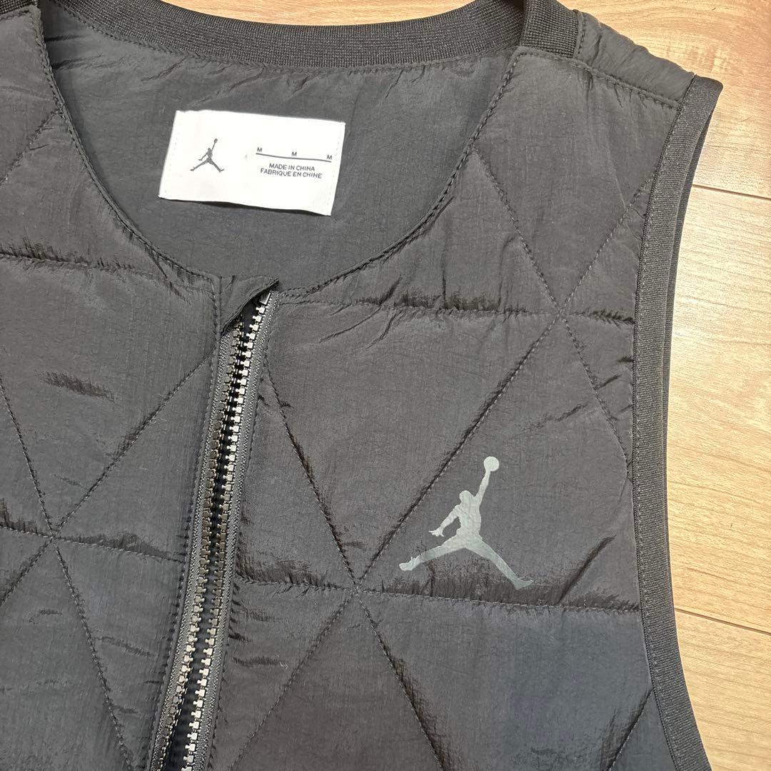 Jordan ブラック キルティング ベスト