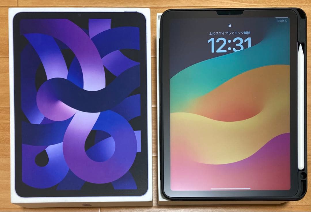 iPad Air 5 本体 + Apple Pencil 2 セット パープル