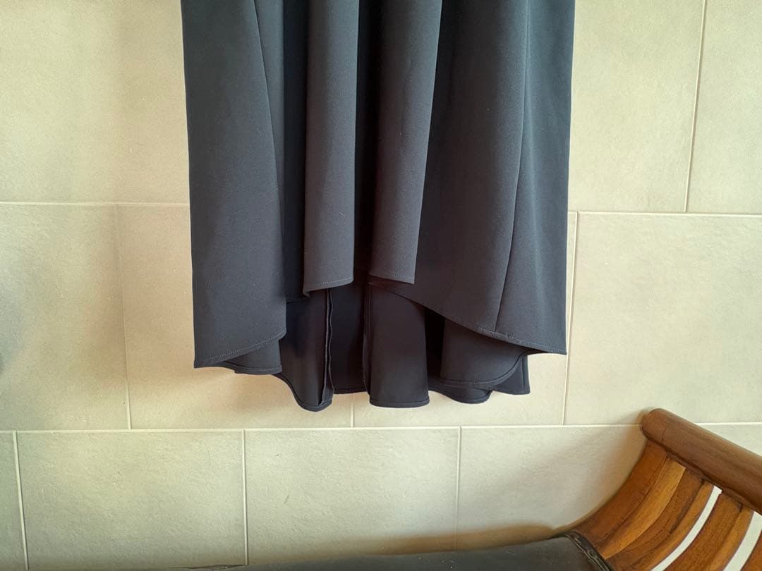 クリーニング済　ENFOLD ハイネック　ワンピース　ネイビー　38