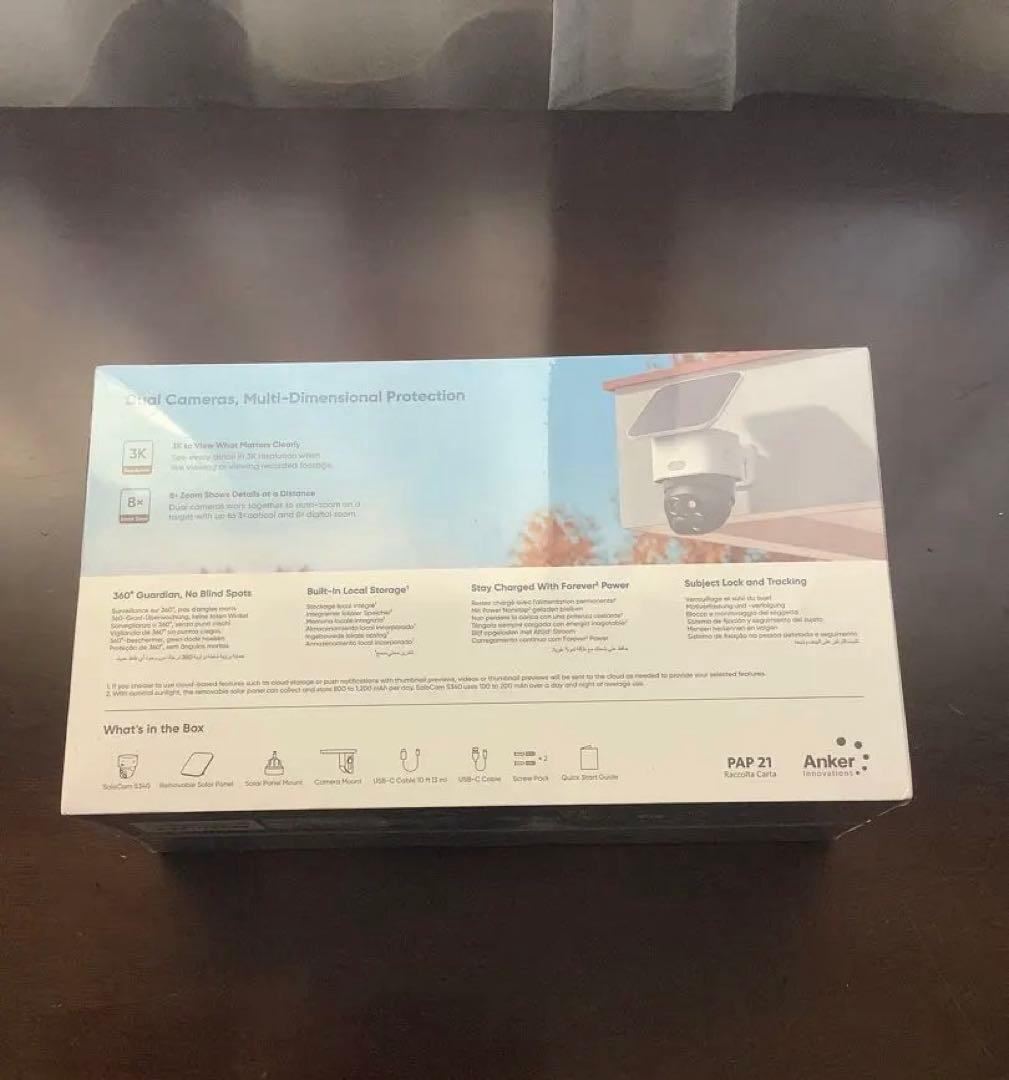 Anker■新品未開封 eufy SoloCam S340防犯カメラ