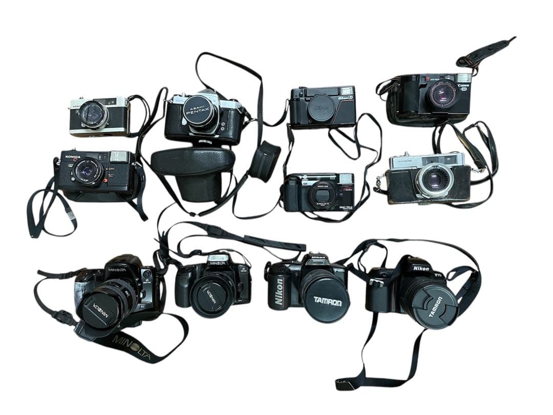 ❷カメラ11個まとめ売り メーカーいろいろ