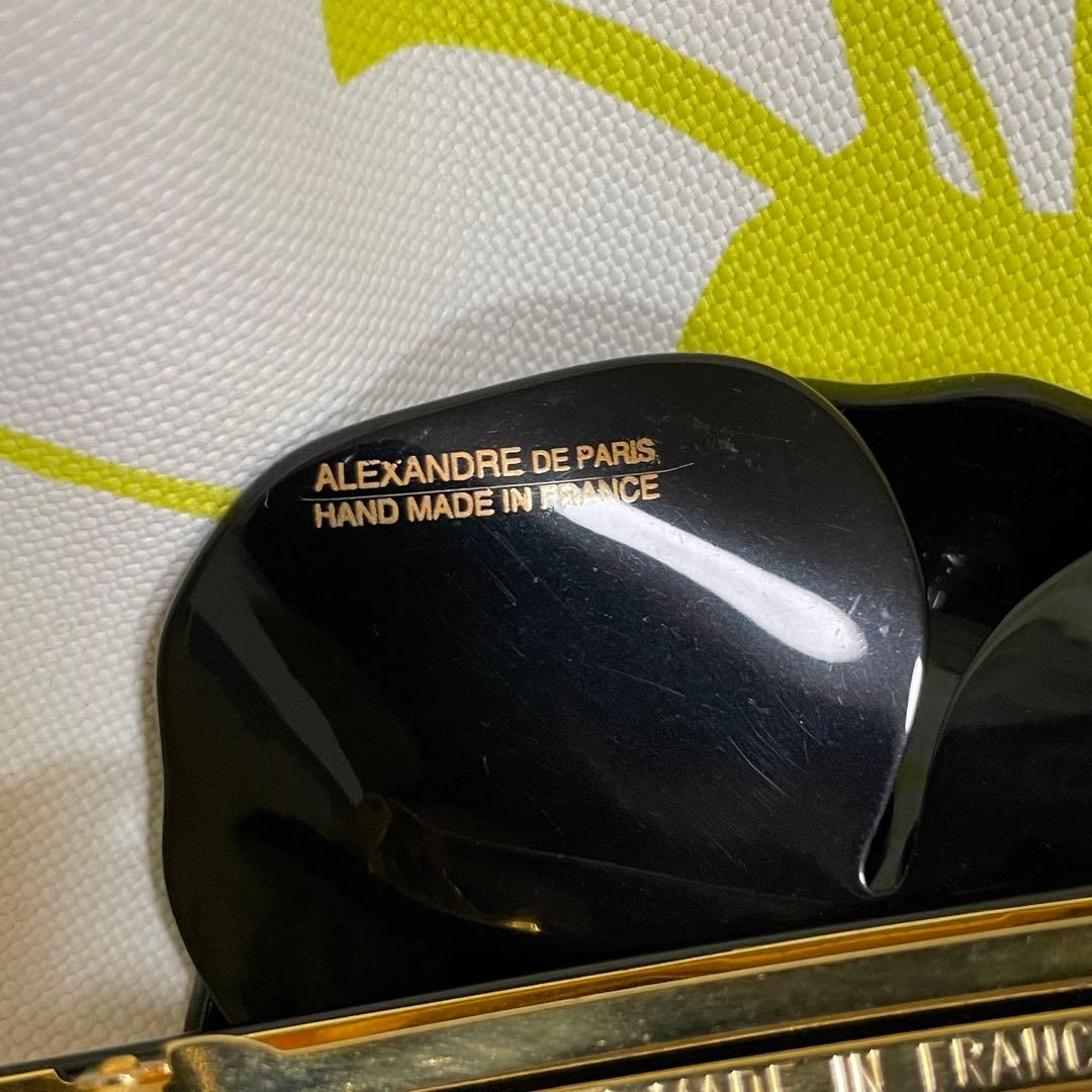 アレクサンドルドゥパリ　カメリア　ベージュ　バレッタ