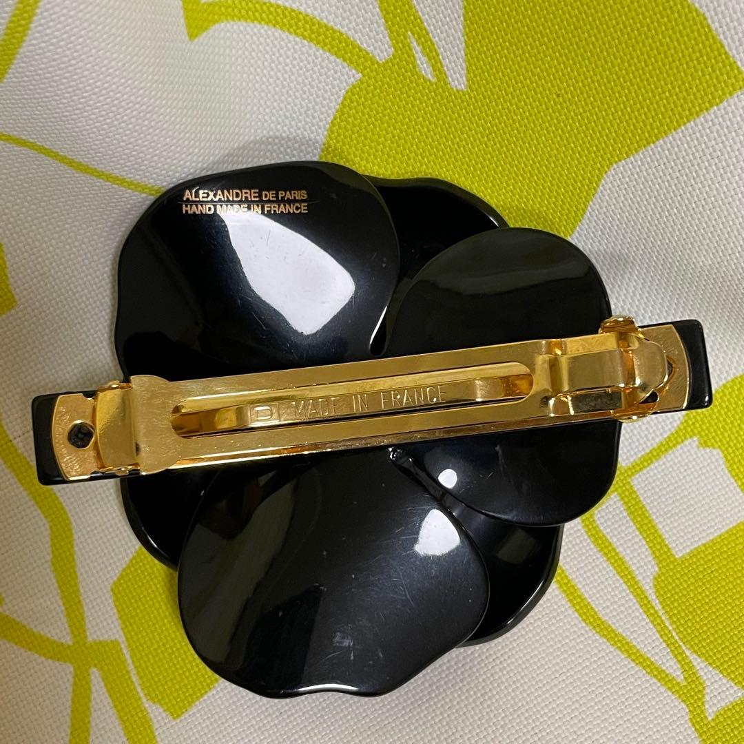 アレクサンドルドゥパリ　カメリア　ベージュ　バレッタ