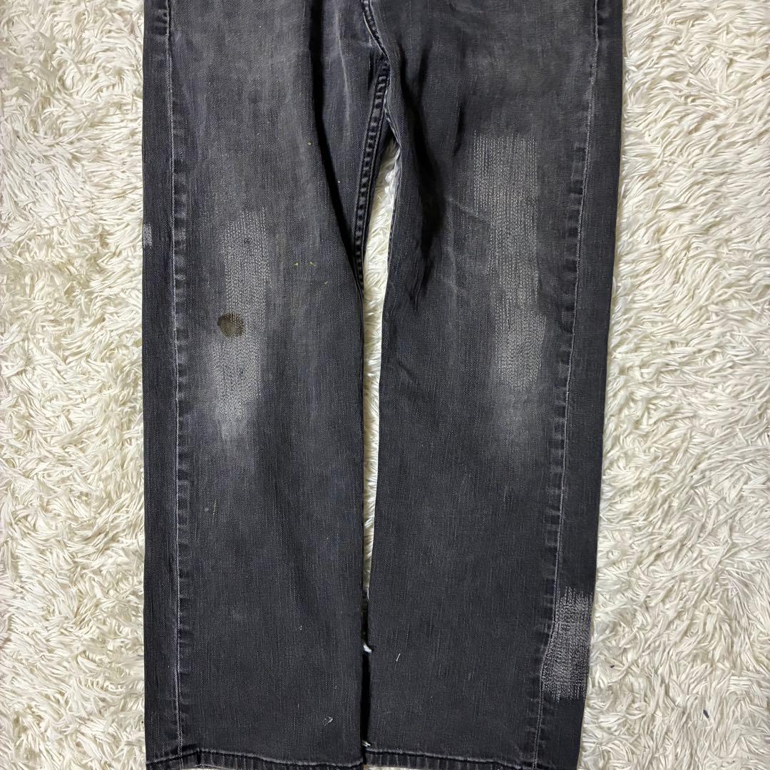 コロンビア製 levi's ブラックデニム リーバイス 569【W33 L30】