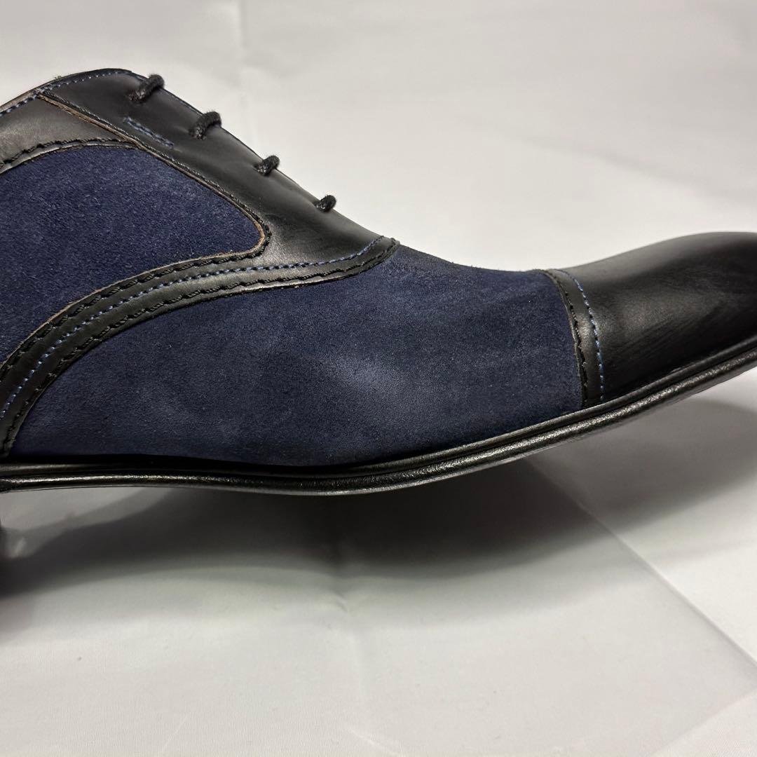 新品タグ付☆ランバンコレクション☆メンズ☆革靴☆ストレートチップ☆ブラック184