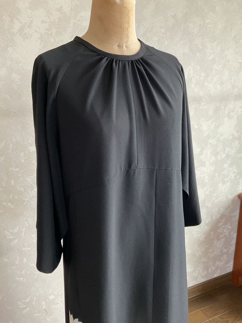 着物リメイクワンピース　　黒留袖からロングワンピース