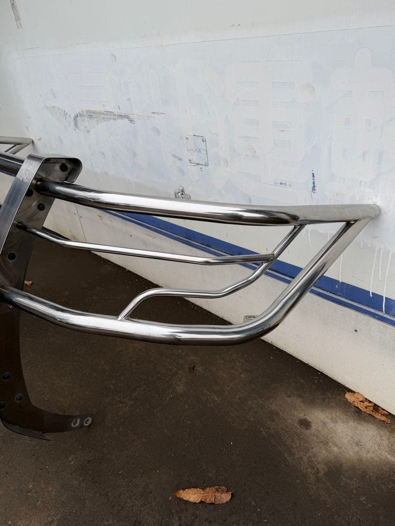 三菱 デリカD:5 フロントガードバー ブルバー ステンレス 中古