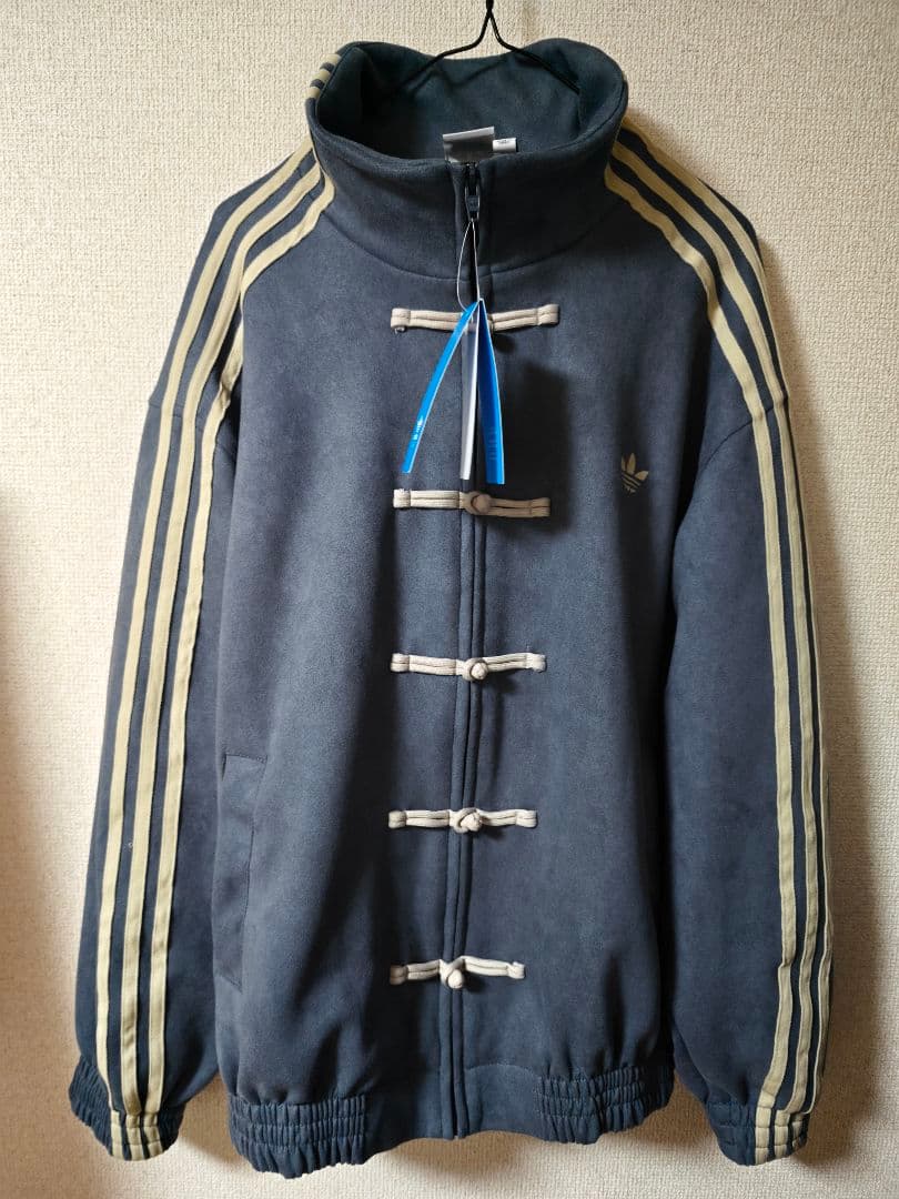 k*9様 中国限定 アディダス 蛇年トラック スエード ジャケット ダークグレー