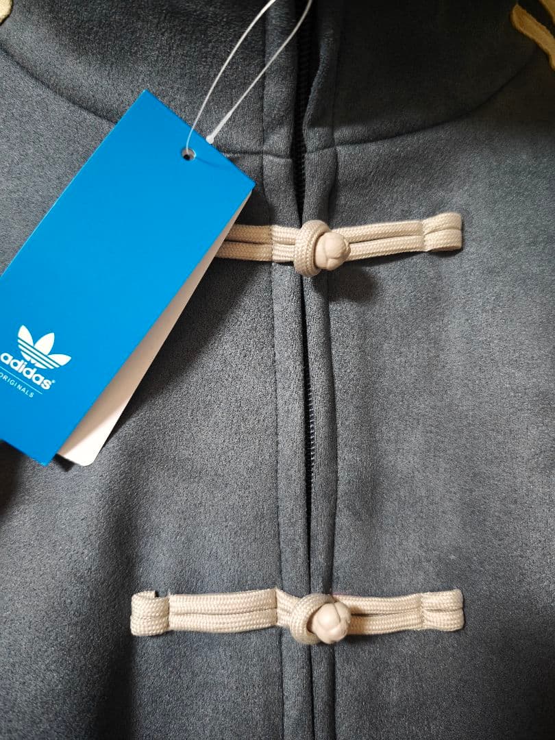 k*9様 中国限定 アディダス 蛇年トラック スエード ジャケット ダークグレー