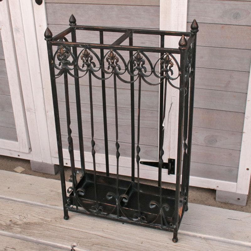 アイアン傘立て 鉄製 34.5cm ロートアイアンシャビーシック 128-061