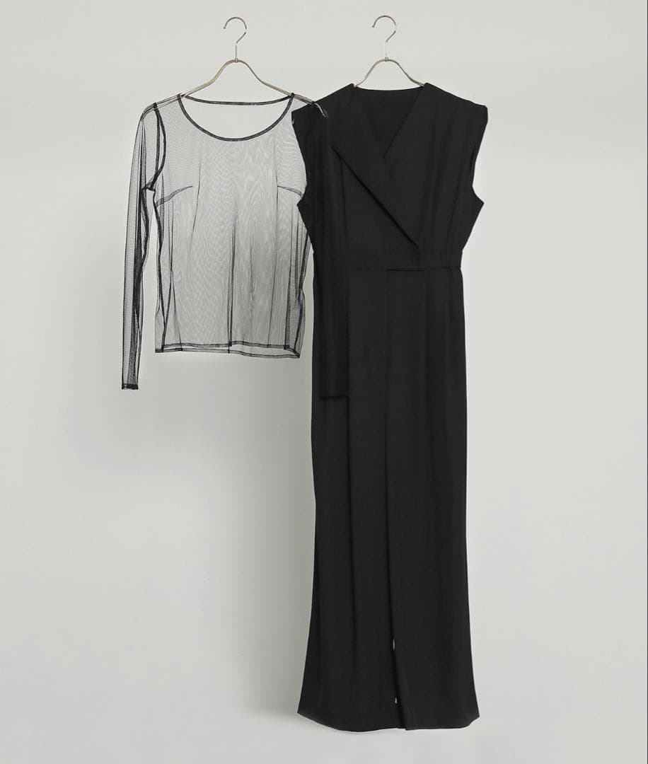 【数時間のみ着用】シアートップス オールインワン パンツドレス
