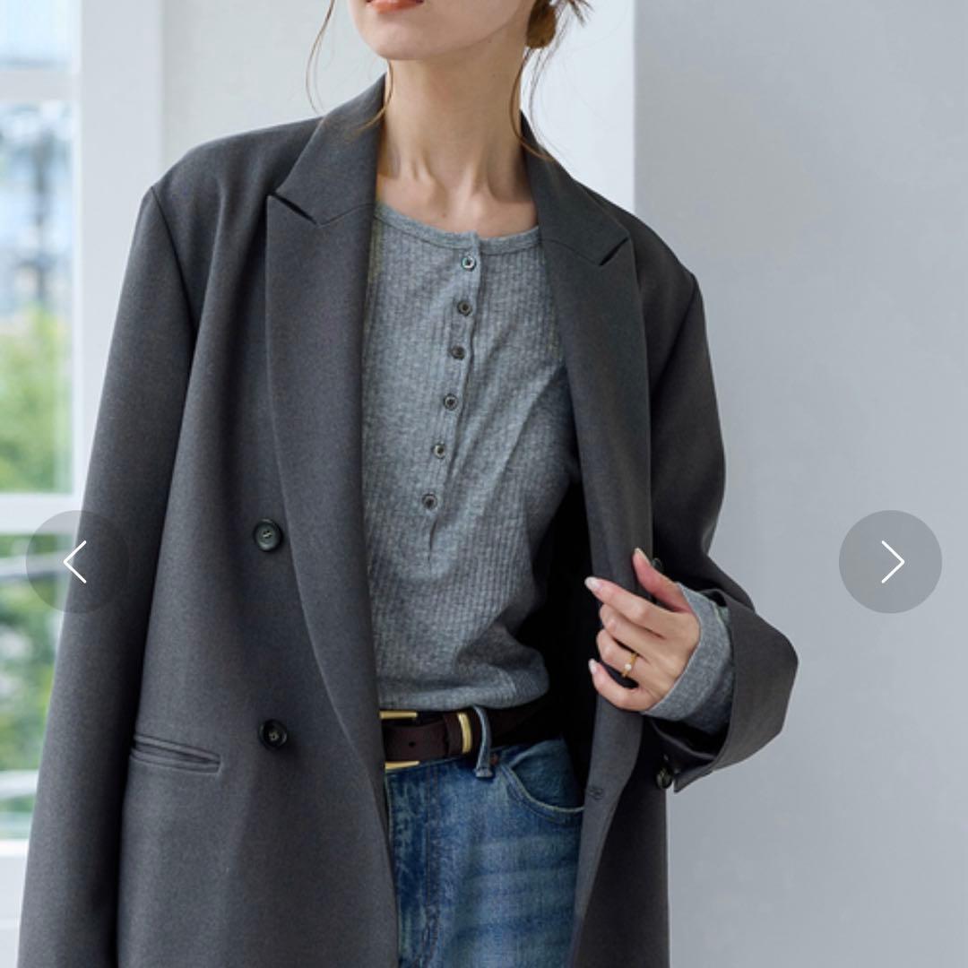 ジャーナルスタンダード ウールライクストレッチジャケット 36 チャコールグレー