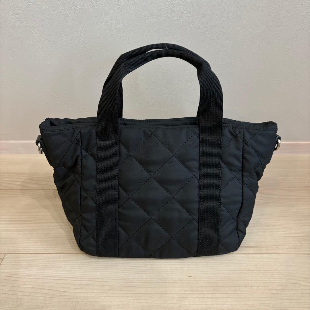【未使用品】MARYQUANT キルティング 2wayバッグ デイジー　ブラック