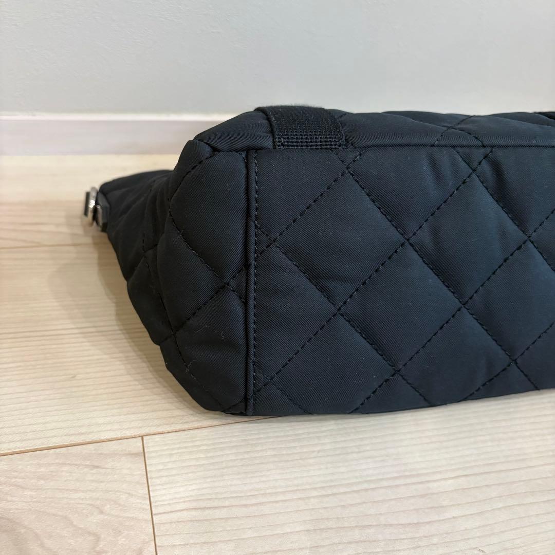 【未使用品】MARYQUANT キルティング 2wayバッグ デイジー　ブラック