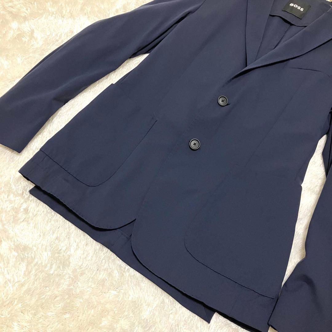 極美品✨ ヒューゴボス テーラードジャケット　4WAYストレッチ 現行タグ 48