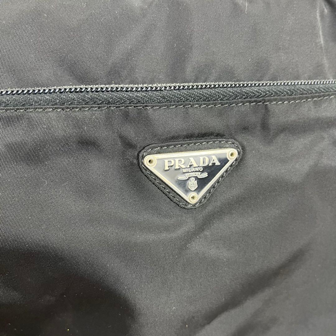 ✨美品✨希少サイズ✨PRADA　カメラバッグ　ナイロン　三角ロゴ　ブラック