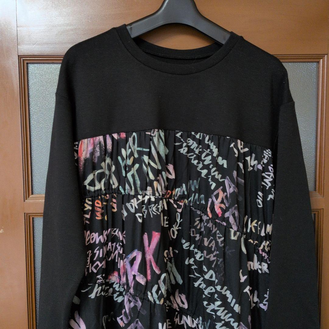 【新品未使用】クールカレアン　グラフィティプリント長袖ワンピース