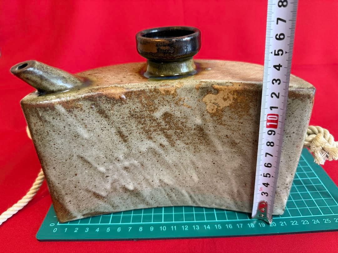 お*)様 きびん ★☆ 海老紋抱瓶 壺屋焼 壷屋焼 作家もの 人間国宝？ 詳細不