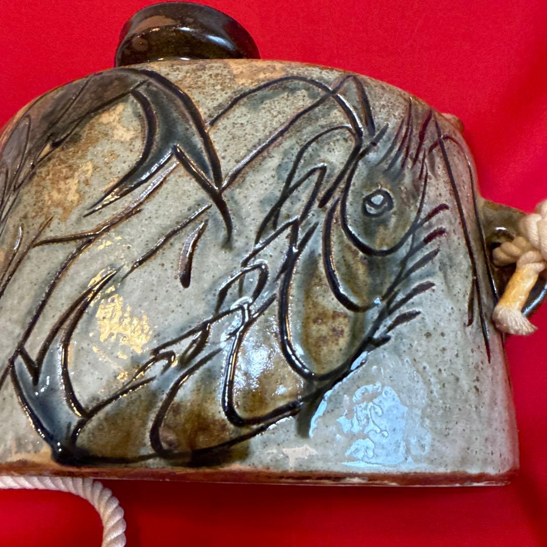 お*)様 きびん ★☆ 海老紋抱瓶 壺屋焼 壷屋焼 作家もの 人間国宝？ 詳細不