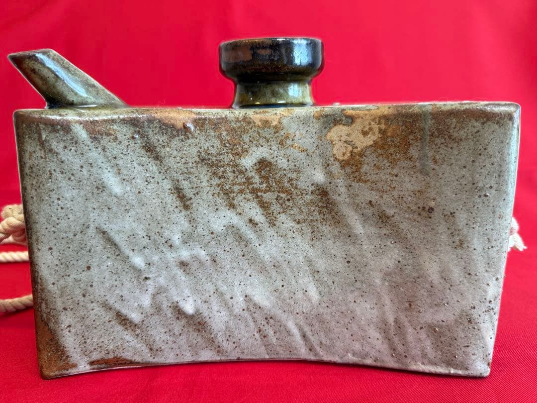 お*)様 きびん ★☆ 海老紋抱瓶 壺屋焼 壷屋焼 作家もの 人間国宝？ 詳細不