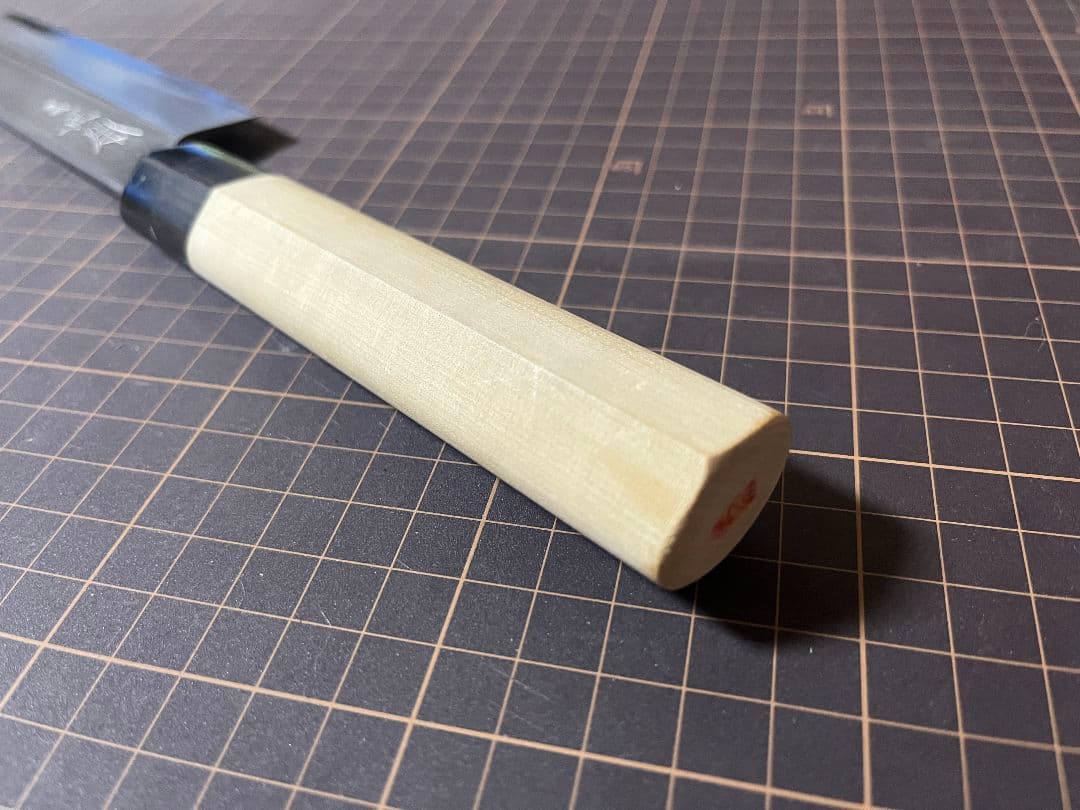 KK正本総本店 むきもの 薄刃包丁 水牛柄 白鋼ニ 刃渡り18cm 美品