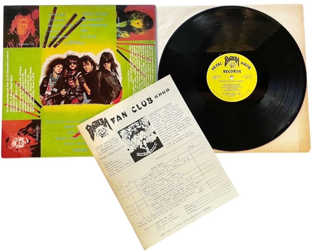 中古レコード パンテラ プロジェクツインザジャングル ファンクラブマーチャン