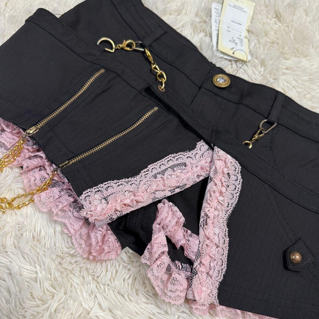 GOLDS∞infinity 希少 レア ピンクレース ミニスカパン