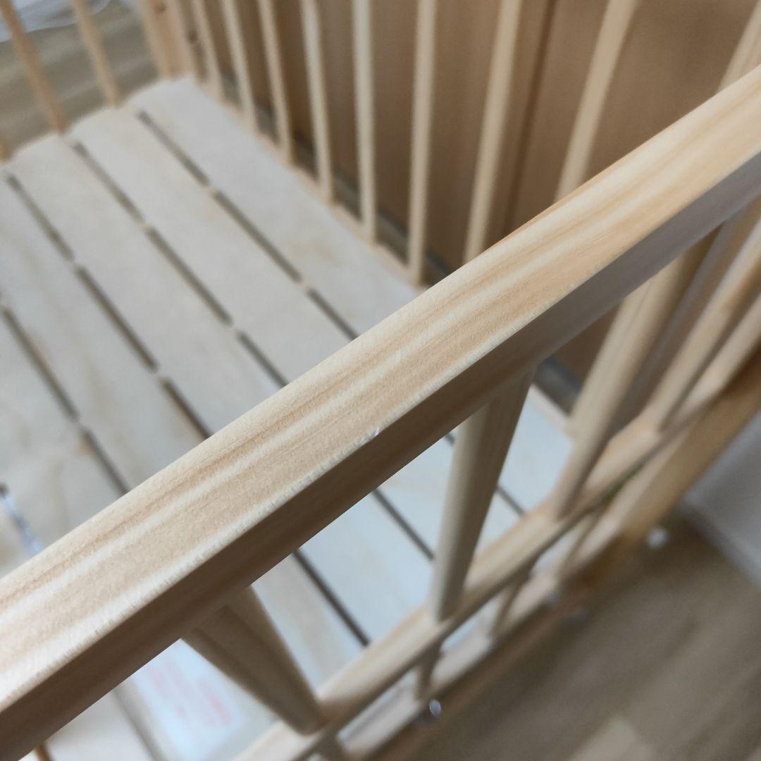 美品　そいねーるミニ　ベビーベッド　ナチュラル