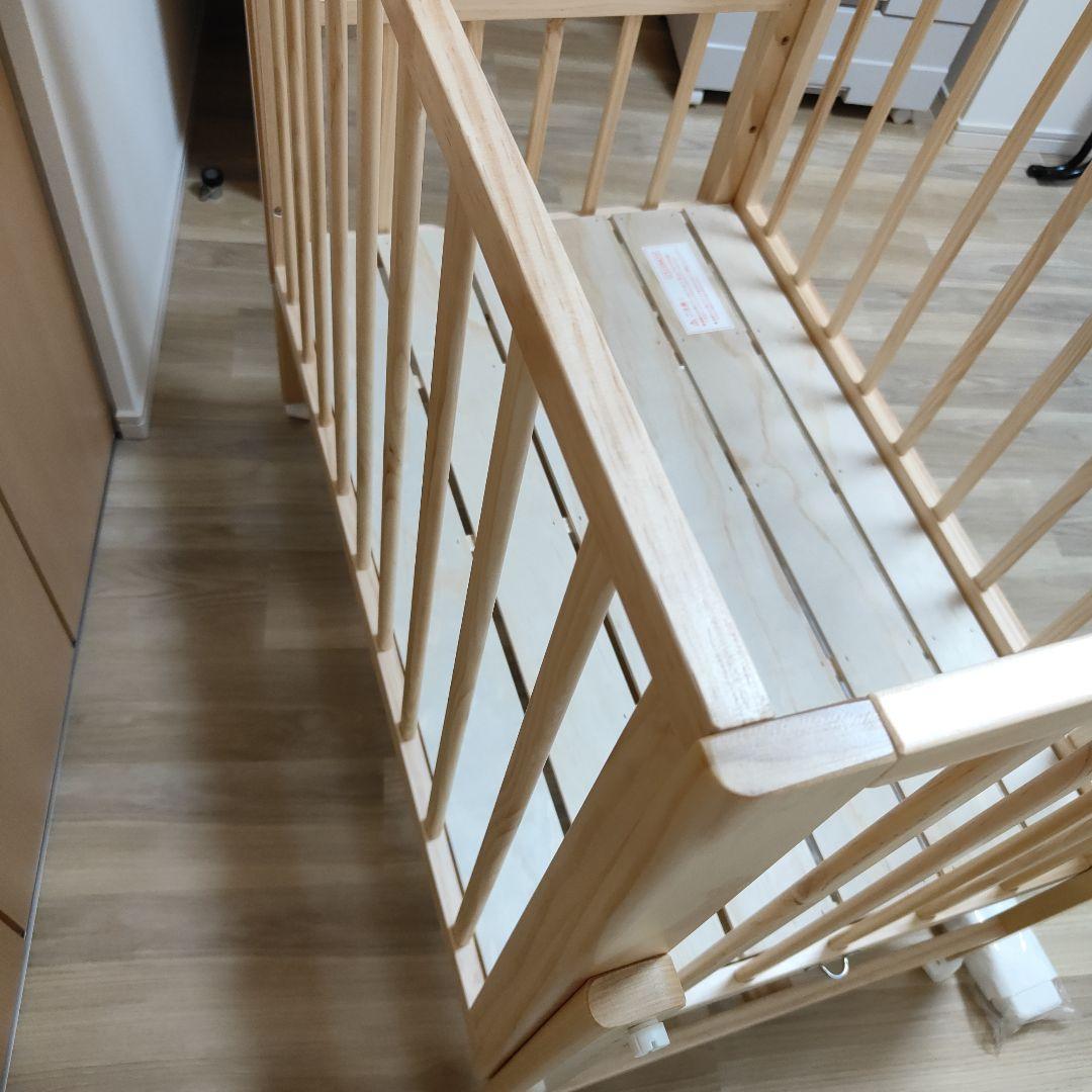 美品　そいねーるミニ　ベビーベッド　ナチュラル