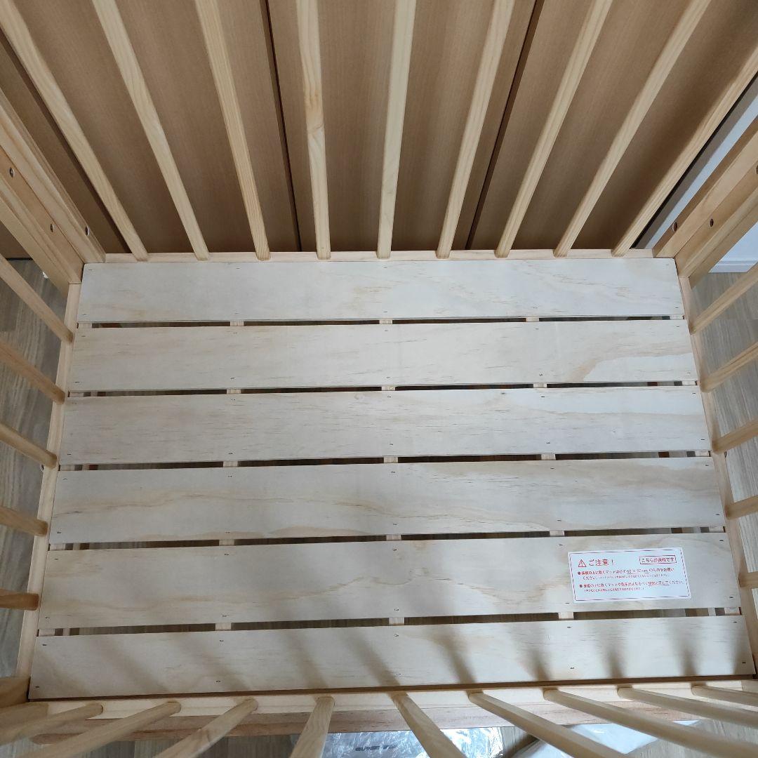 美品　そいねーるミニ　ベビーベッド　ナチュラル