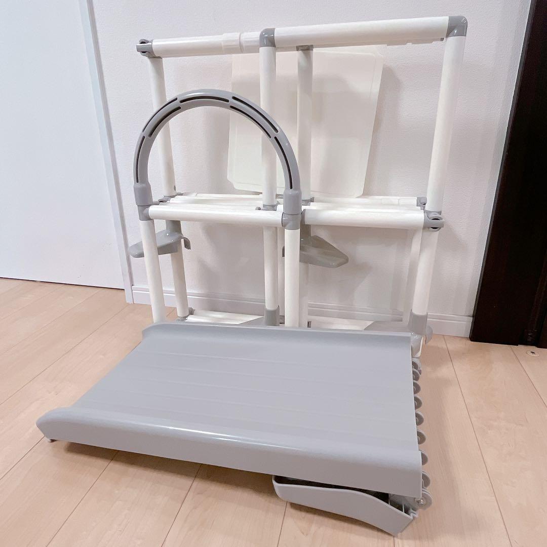 ジャングルジム 滑り台 折りたたみ グレー コンパクト わんぱくスライダージム