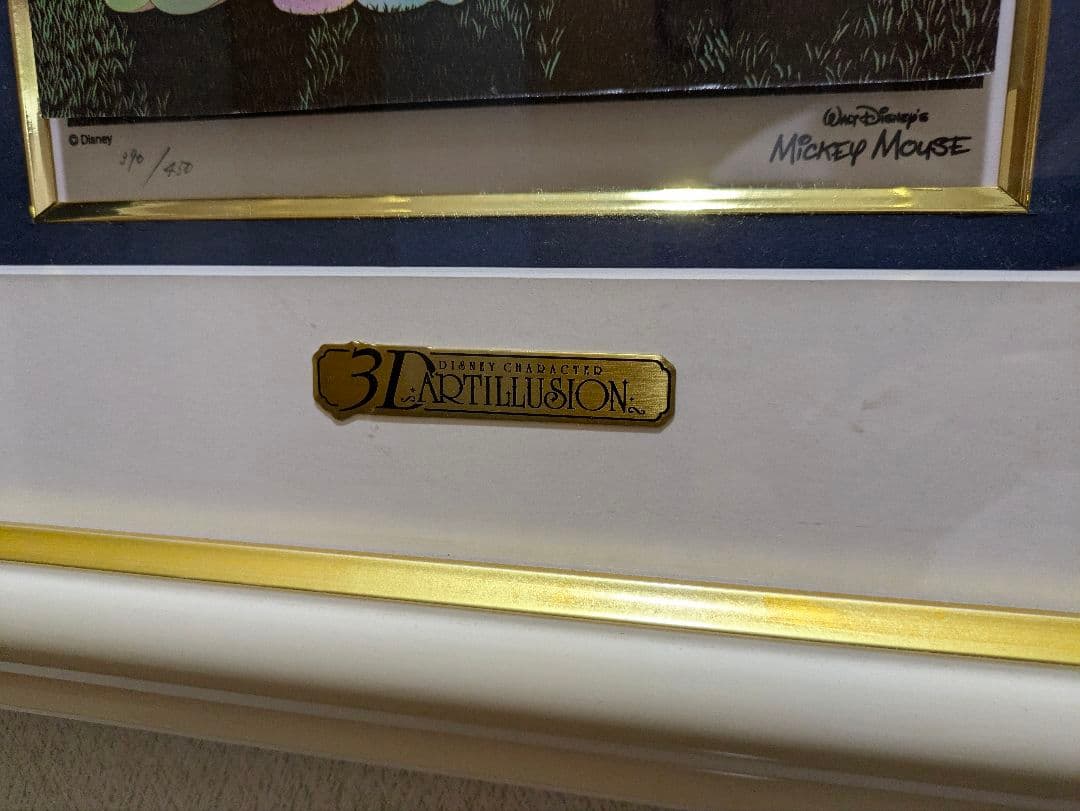 【としくん】Disney ミッキー＆ミニー3Dシルクスクリーン