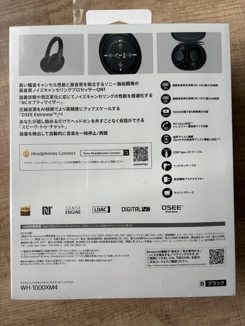新品未使用！SONY wireless headset WH-1000XM4