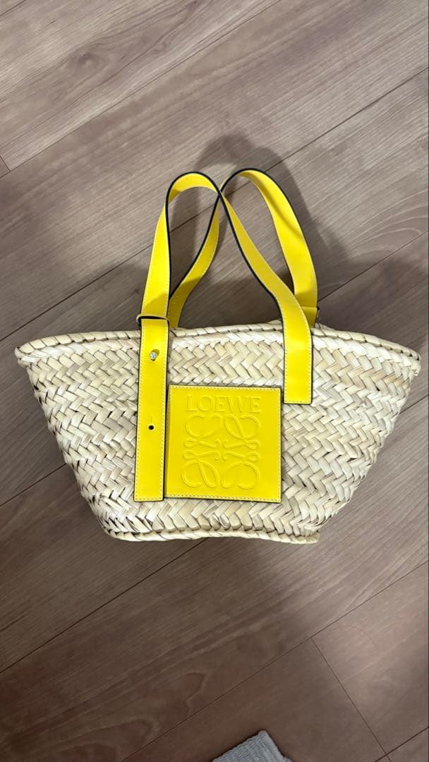 LOEWE ロエベ バスケットバッグ かごバッグ スモール イエロー