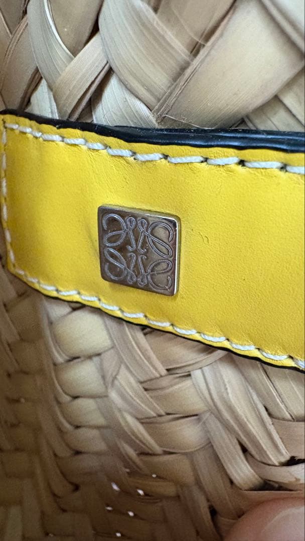 LOEWE ロエベ バスケットバッグ かごバッグ スモール イエロー