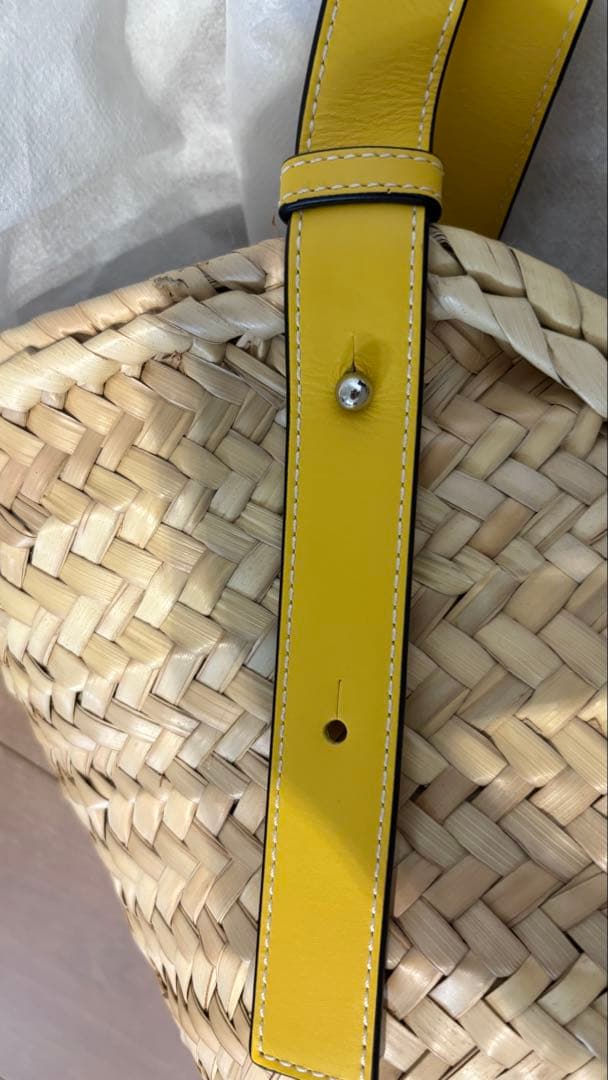 LOEWE ロエベ バスケットバッグ かごバッグ スモール イエロー