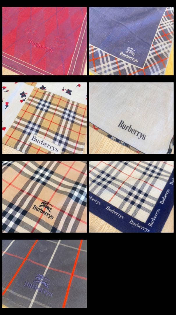 Burberry ハンカチ　21枚セット
