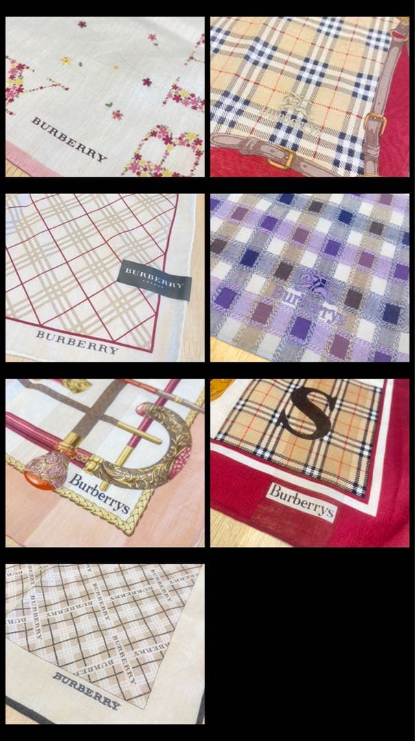 Burberry ハンカチ　21枚セット