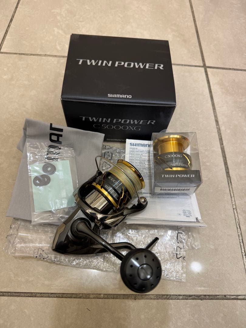 シマノ20 ツインパワー C5000XG 4000XG替えスプールセット