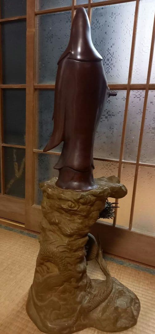 龍と観音様　昭和レトロ　置物