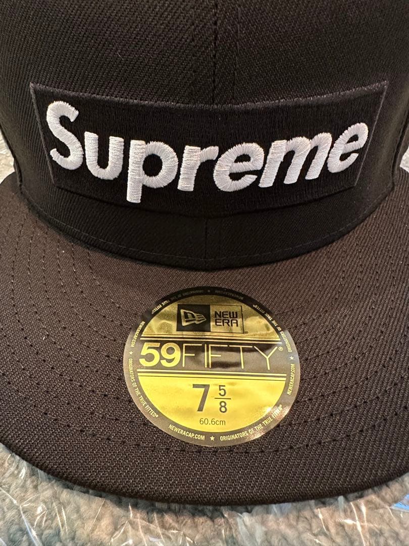 Supreme 59FIFTY ブラック 7 5/8 ニューエラ NewEra