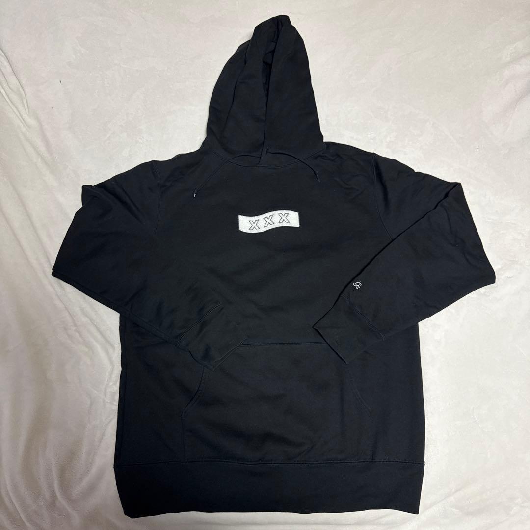 GOD SELECTION XXX ボックスロゴパーカー XLサイズ