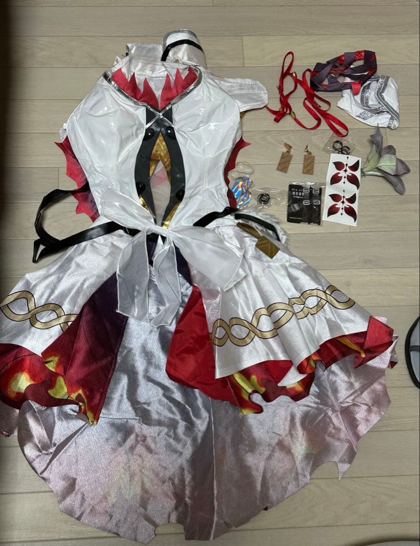 あ*森様 〖最終値下げ〗鳴潮 ツバキ コスプレ 衣装 靴 ウィッグフルセット X