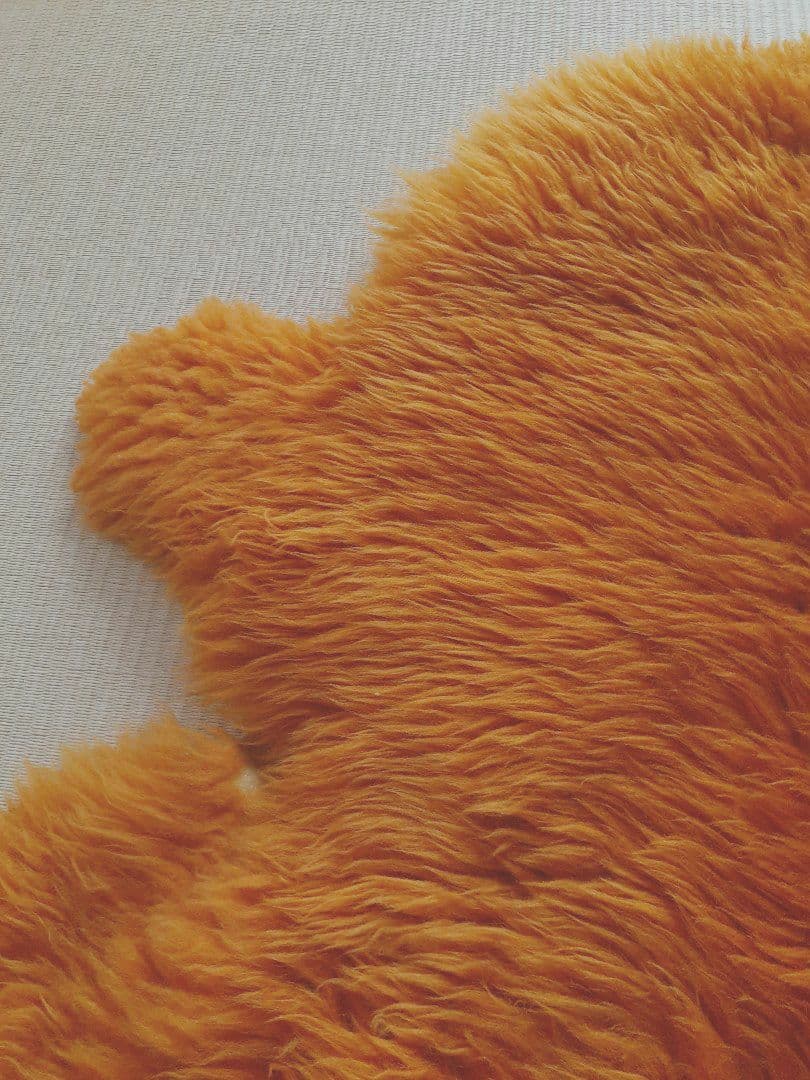 BOWRON オレンジ ムートンラグ 【ニュージーランド産】