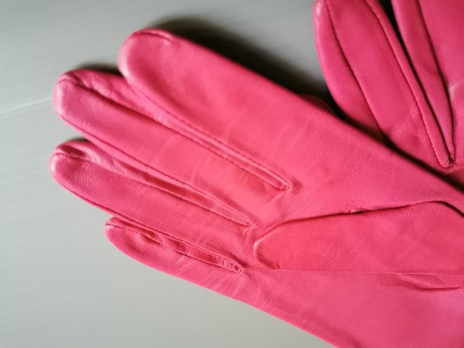 コムデギャルソン 手袋 羊革 ピンク 美品 とっても柔らか 18cm