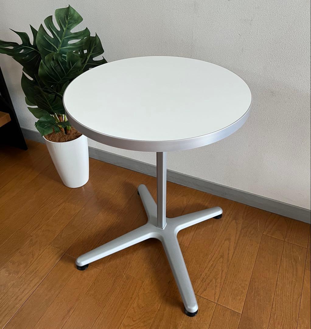 オカムラ Alt Cafeサイドテーブル　シンプルモダン ミニデスク　美品　白