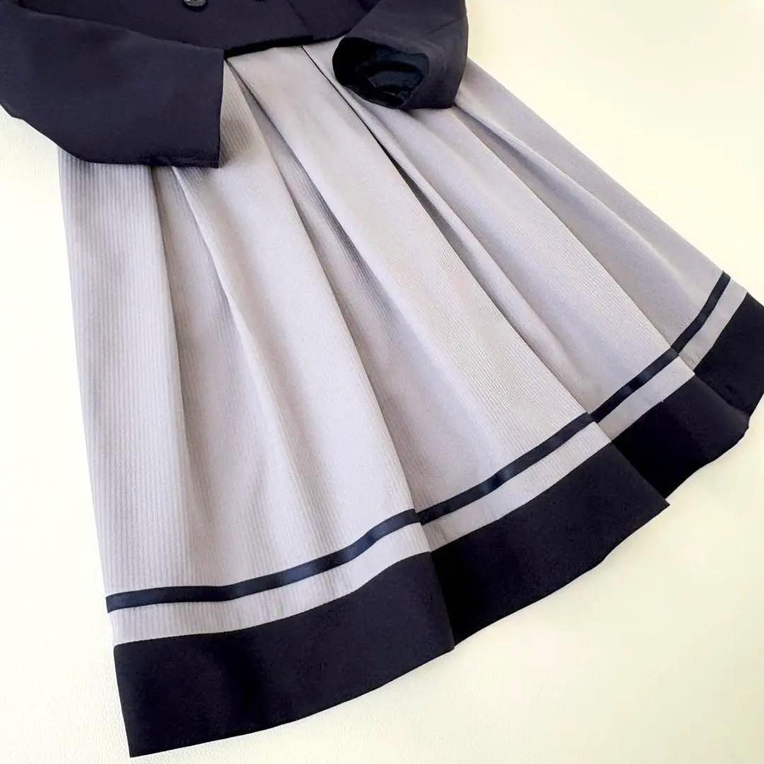 極美品✨ショパン ドゥ フォーマルセット セーラー 150 ネイビー/グレー