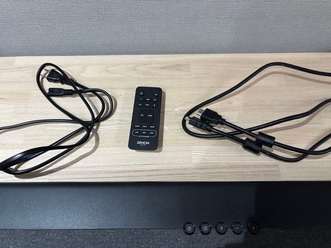 ysakページ　DENON サウンドバー 本体 リモコン付き