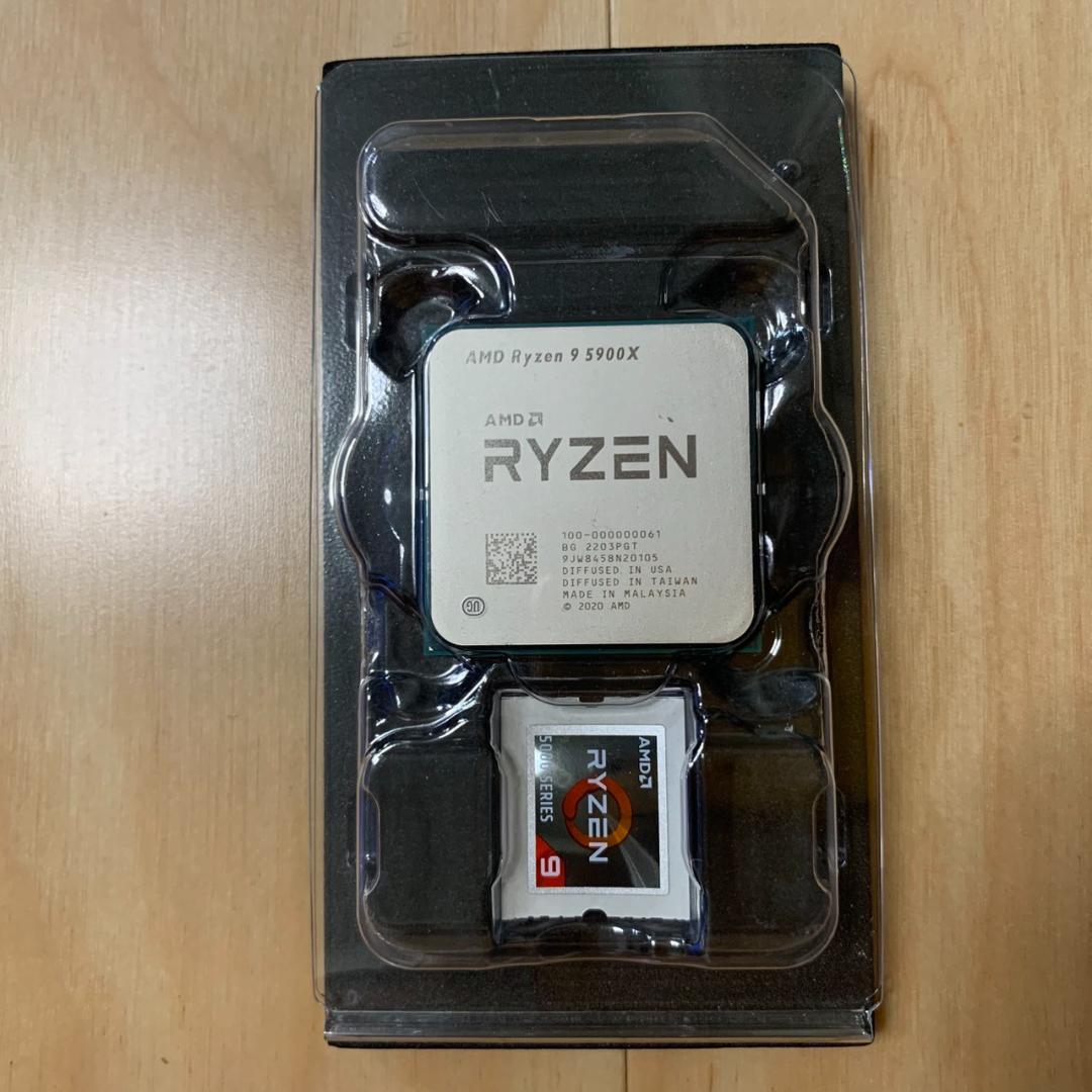 【美品】AMD Ryzen 9 5900X 12コア24スレッド CPU